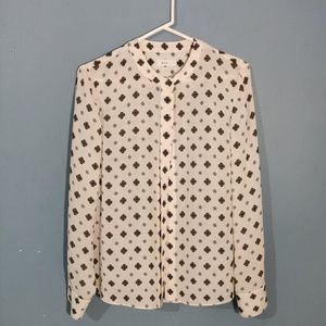 A.L.C Button Down Silk Shirt Size 4